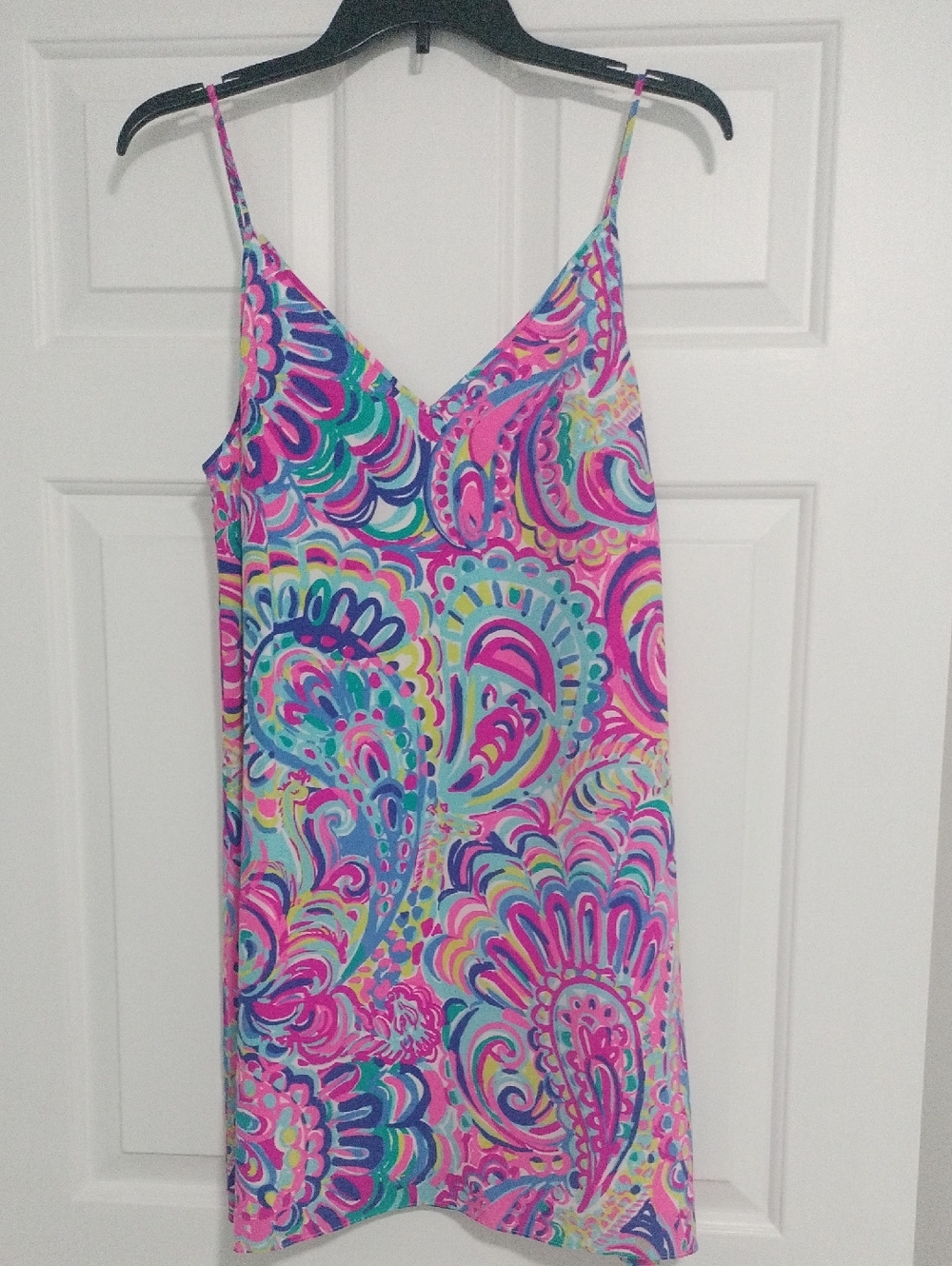 Lily Pulitzer Multi Psychedelic Sunshine Lela Dusk Silk Dress Size Small